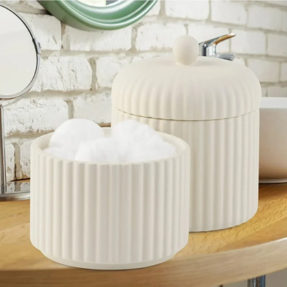 New 3 Piece Bathroom Canisters Containers Storage Canister Toiletries Personal H